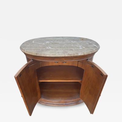  Thomasville Furniture Thomasville Marble Oval Cabinet