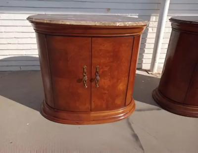  Thomasville Furniture Thomasville Marble top nightstands