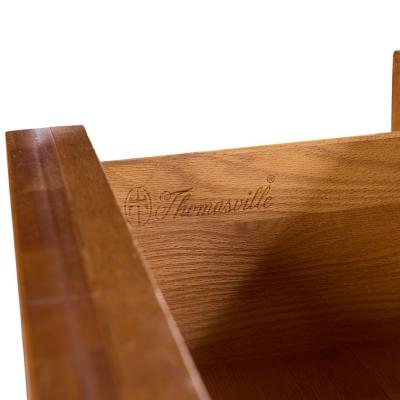  Thomasville Furniture Thomasville Mid Century Sculptural Arched Walnut and Burlwood Highboy Dresser