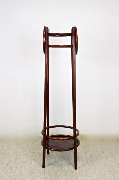  Thonet 20th Century Art Nouveau Pedestal Plant Stand by THONET Bentwood AT ca 1905