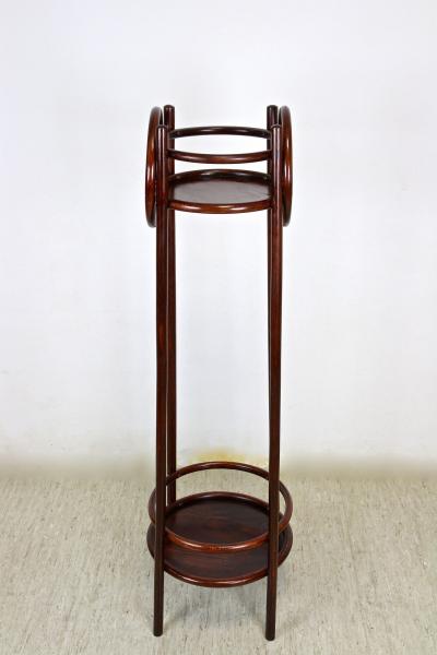  Thonet 20th Century Art Nouveau Pedestal Plant Stand by THONET Bentwood AT ca 1905
