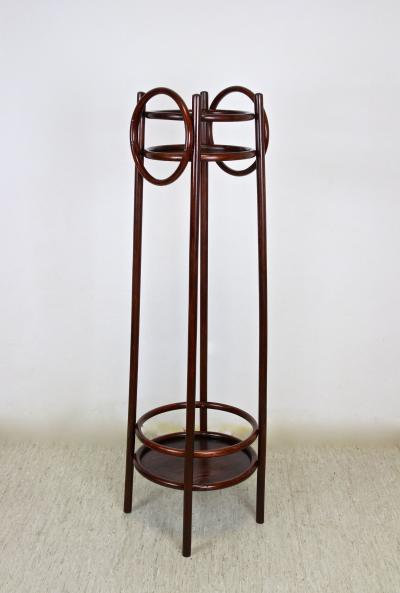  Thonet 20th Century Art Nouveau Pedestal Plant Stand by THONET Bentwood AT ca 1905