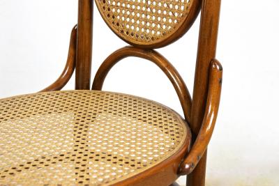  Thonet 20th Century Art Nouveau Thonet Seating Set 4 Chairs With Table AT circa 1915