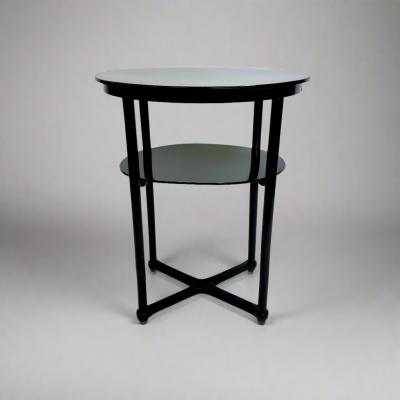  Thonet A Pair of Vienna Secessionist Oval Two tier Side Tables by Josef Hoffmann 1905