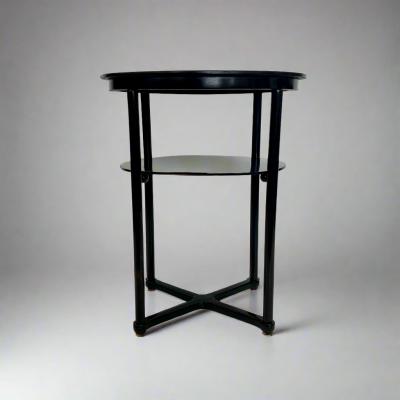 Thonet A Pair of Vienna Secessionist Oval Two tier Side Tables by Josef Hoffmann 1905