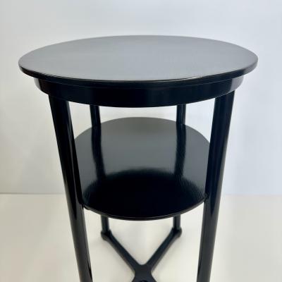  Thonet A Pair of Vienna Secessionist Oval Two tier Side Tables by Josef Hoffmann 1905