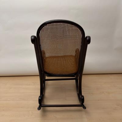  Thonet Art Nouveau Bentwood Rocking Chair by Thonet Austria circa 1900