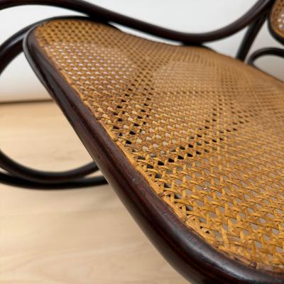  Thonet Art Nouveau Bentwood Rocking Chair by Thonet Austria circa 1900
