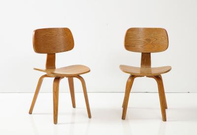 Thonet Bent Plywood Chairs Model 18 by Bruno Weir Thonet Austria c 1950
