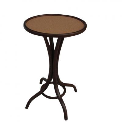 Thonet Early Thonet Pedestal Table with Cork Top