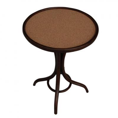  Thonet Early Thonet Pedestal Table with Cork Top