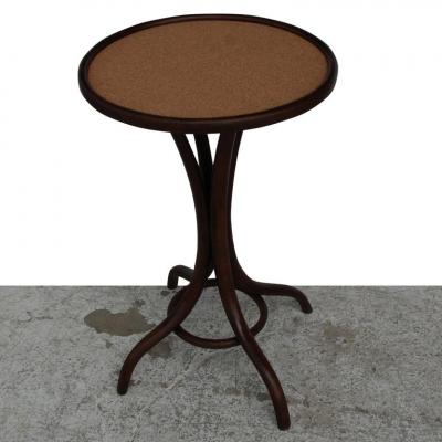  Thonet Early Thonet Pedestal Table with Cork Top