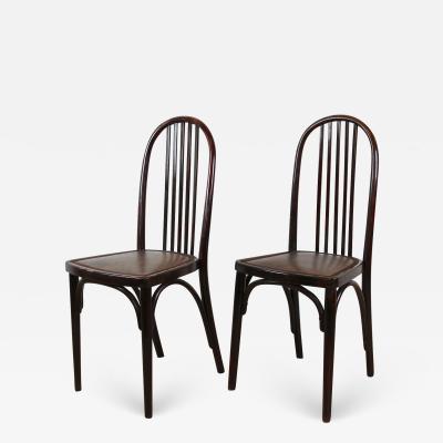  Thonet Pair Of Art Nouveau Thonet Chairs by Josef Hoffmann 1st edition CZ ca 1906