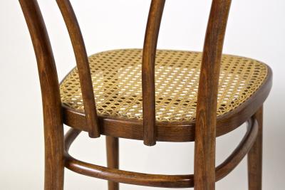  Thonet Set Of Two Art Nouveau Thonet Bentwood Chairs Vienesse Mesh AT ca 1895