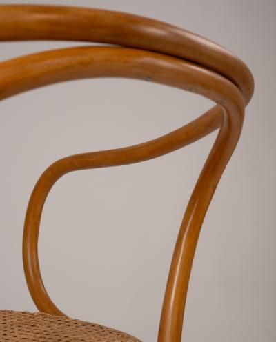  Thonet Set of 4 Thonet chairs Model 209 manufactured by Ligna 1960