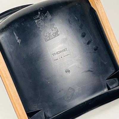  Thonet Set of 6 Birch Bentwood Stacking Chairs by Thonet Made in Germany