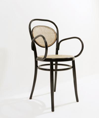 Thonet Set of 8 Early Mid Century Dining Chairs by Thonet