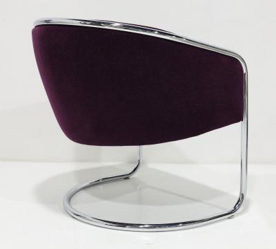  Thonet Thonet Barrel Back Club Chair in Mohair