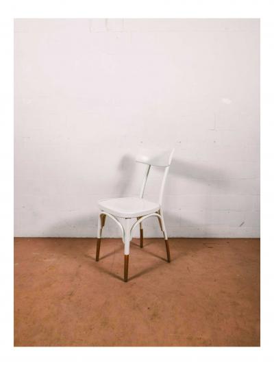  Thonet Thonet Czech White Chair by Hermann Czech