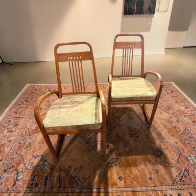  Thonet Thonet Model No 511 Vienna Secession Bentwood Armchairs circa 1904