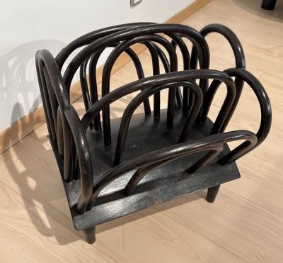 Thonet Thonet Newspaper Stand Bent and Stained Beechwood Austria circa 1900