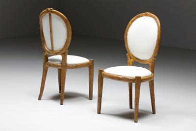  Thonet Thonet style Hand Carved Wooden Dining Chairs Mid Century Modern 1960s