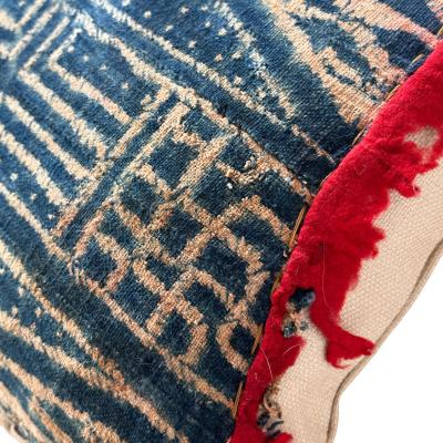  Threads Soft Goods Vintage Bamileke Royal Cloth Pillow 13 X 20 Cameroon 159O