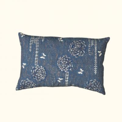  Threads Soft Goods Vintage Cotton Kimono Pillow 11 x 17 Japan 430b