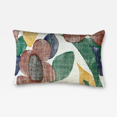 Threads Soft Goods Vintage Cotton Obi Pillow 11 x 17 Japan 435d