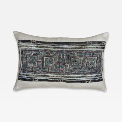  Threads Soft Goods Vintage Hmong Batik Embroidered Pillow 16x24 China 466a