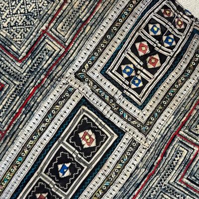 Threads Soft Goods Vintage Hmong Batik Embroidered Pillow 16x24 China 466b