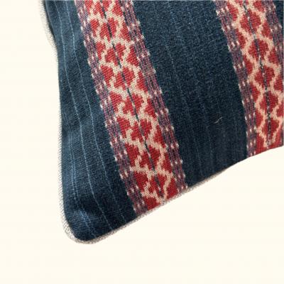  Threads Soft Goods Vintage Ikat Pillow 22 x 22 Indonesia 171d