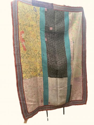 Threads Soft Goods Vintage Kantha Quilt