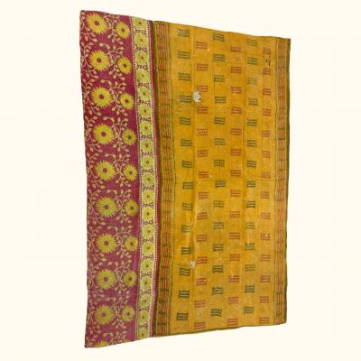 Threads Soft Goods Vintage Kantha Quilt