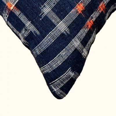 Threads Soft Goods Vintage Silk Ikat Kimono Pillow 11x17 Japan 428a