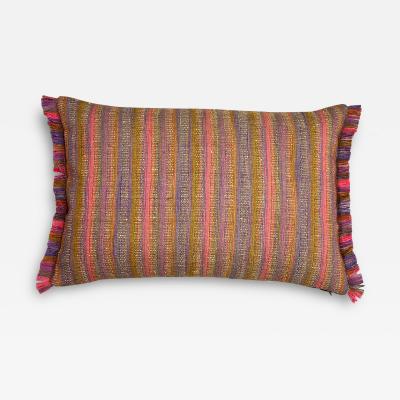  Threads Soft Goods Vintage Woven Stripe Pillow 16x24 USA 301 1A