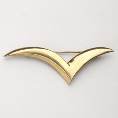  Tiffany Co 18kt Gold Large Seagull Brooch