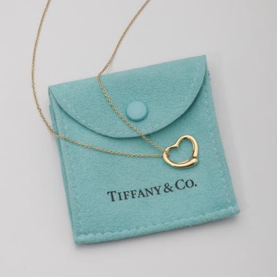  Tiffany Co 18kt Open Heart Pendant Chain