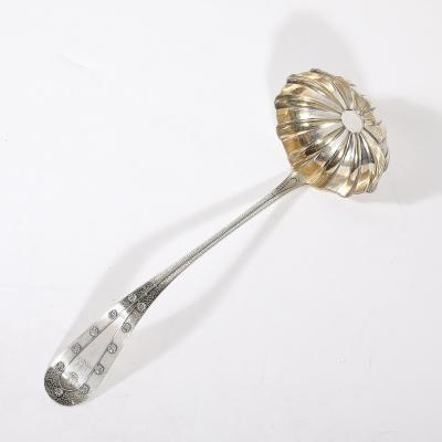  Tiffany Co Aesthetic Movement Tiffany Co Sterling Gold Washed Daisy Pattern Ladle