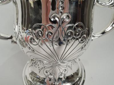  Tiffany Co Antique Tiffany American Art Nouveau Sterling Silver Urn Vase