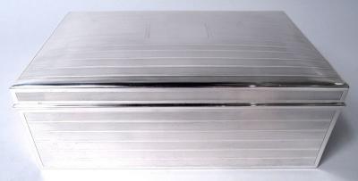  Tiffany Co Antique Tiffany American Edwardian Sterling Silver Cigar Box