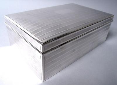  Tiffany Co Antique Tiffany American Edwardian Sterling Silver Cigar Box