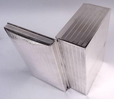  Tiffany Co Antique Tiffany American Edwardian Sterling Silver Cigar Box