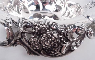  Tiffany Co Antique Tiffany American Gilded Age Sterling Silver Blackberry Bowl