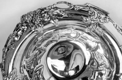  Tiffany Co Antique Tiffany American Gilded Age Sterling Silver Blackberry Bowl