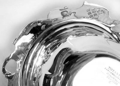  Tiffany Co Antique Tiffany American Gilded Age Sterling Silver Blackberry Bowl