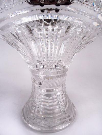  Tiffany Co Antique Tiffany American Sterling Silver Brilliant Cut Glass Basket