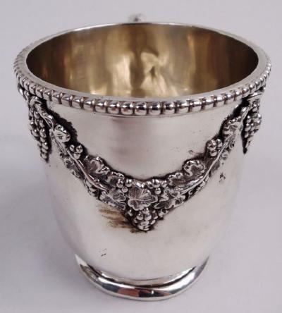  Tiffany Co Antique Tiffany American Victorian Classical Grapevine Baby Cup