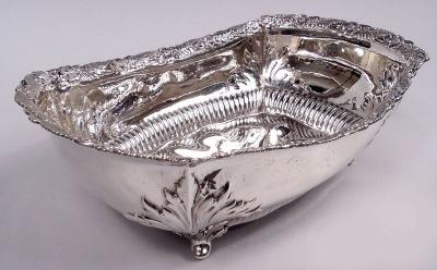  Tiffany Co Antique Tiffany American Victorian Classical Sterling Silver Roll Tray