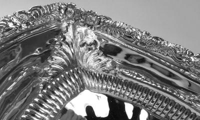  Tiffany Co Antique Tiffany American Victorian Classical Sterling Silver Roll Tray